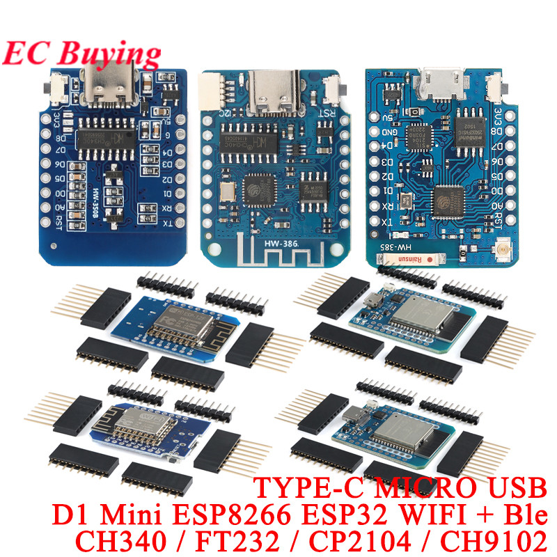 D1 Mini Pro - 10Pz/1pz WeMos LOLIN D1 Mini PRO