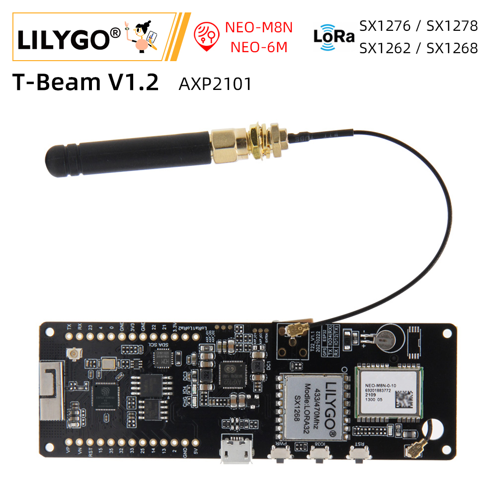 Devkitc - LILYGO® T-Beam V1.2 ESP32 LoRa modulo