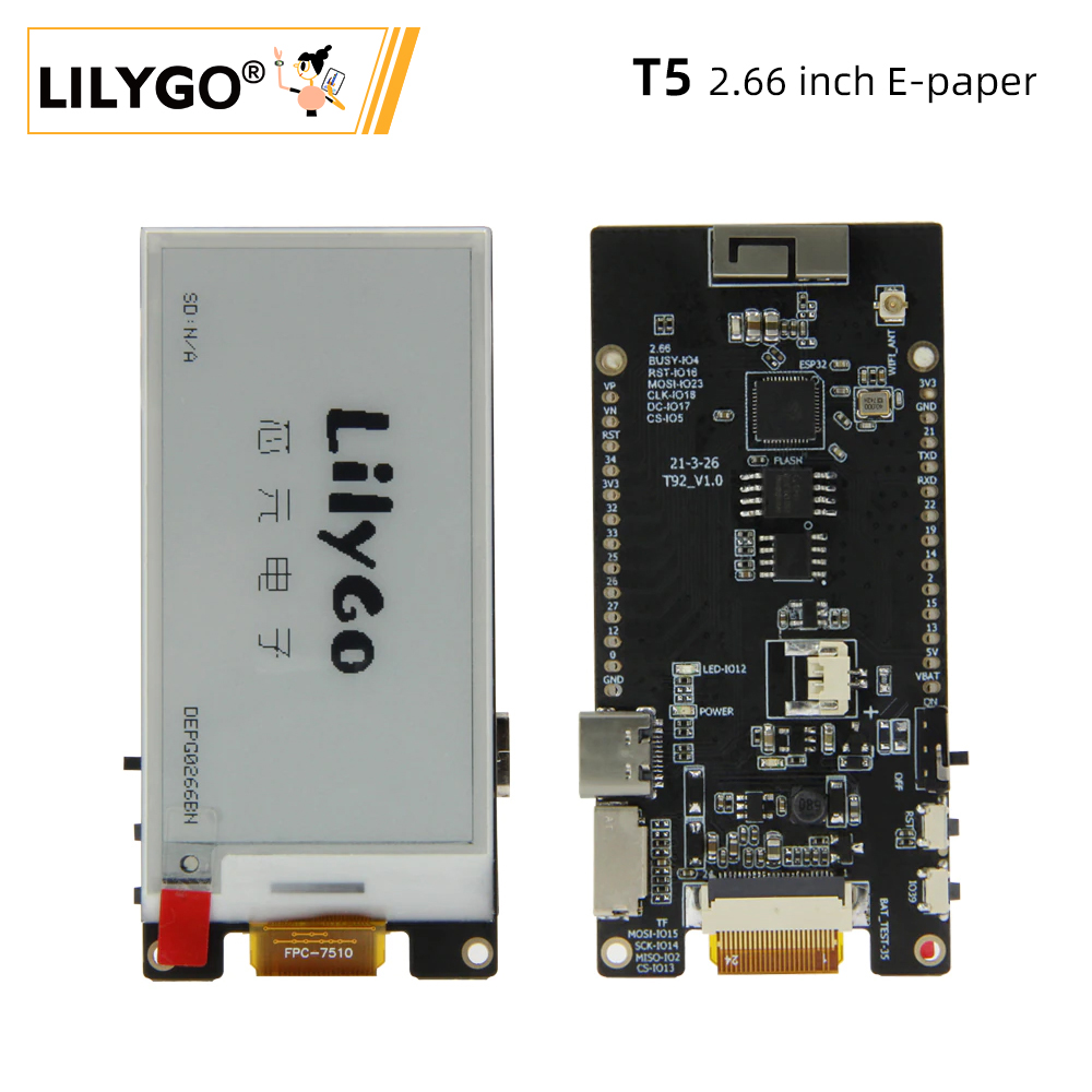LILYGO® TTGO T5 2.66-Inch E-Pa - Ttgo Tdisplay recensione e prezzo