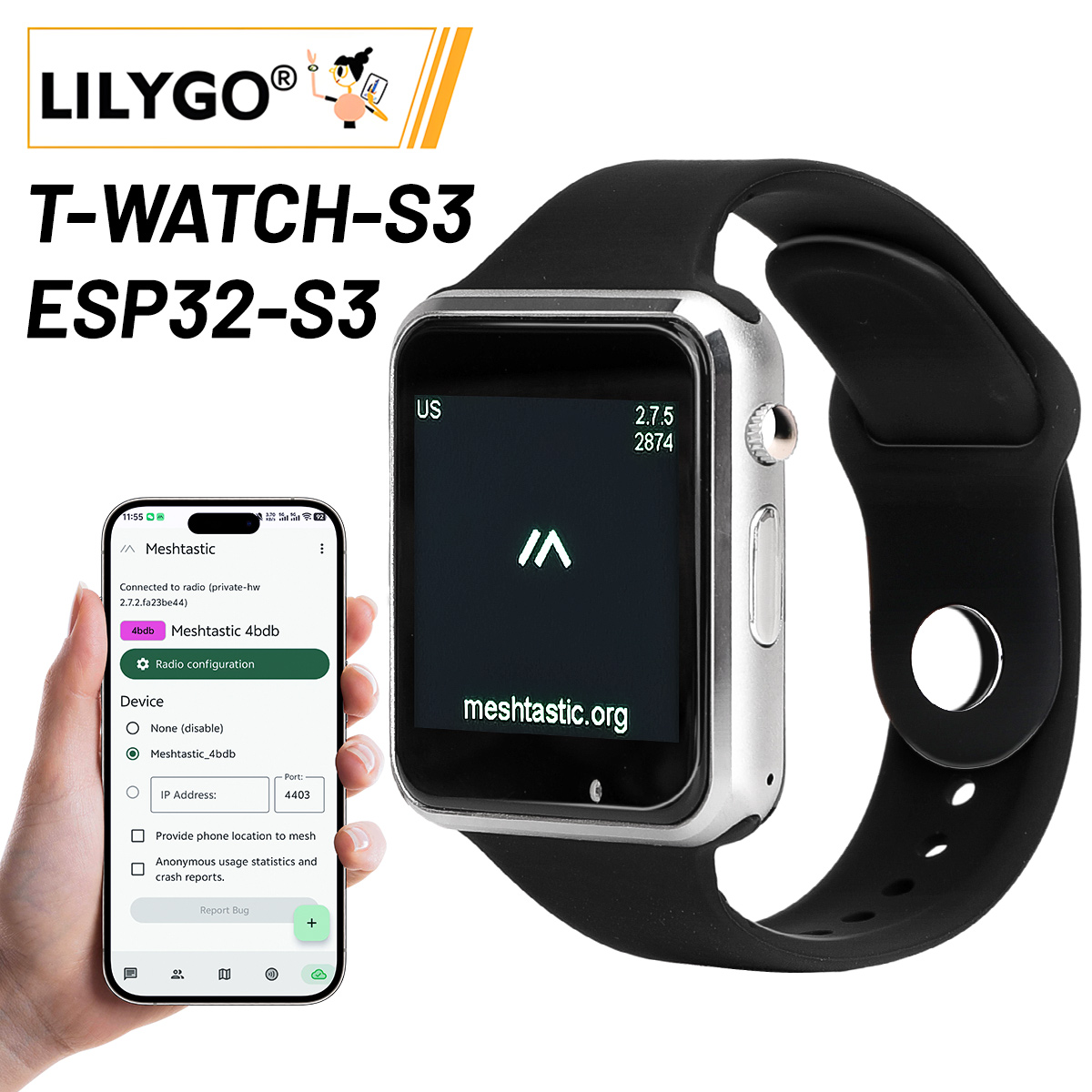 LILYGO T Watch S3 Lora Meshtas - Ttgo T Watch recensione e prezzo
